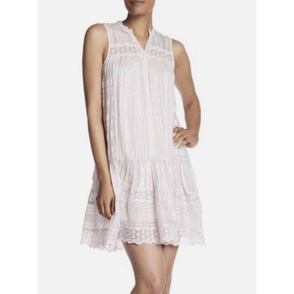 REBECCA TAYLOR LACE TRIM Silk DRESS SIZE 0 NWOT - Picture 1 of 9